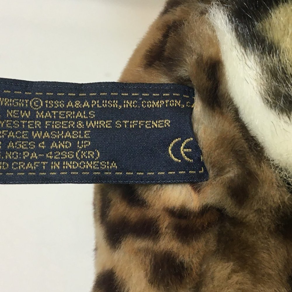 HTF Classic Aurora Leopard Plush Cheetah 12" -1996 - Picture 8 of 9